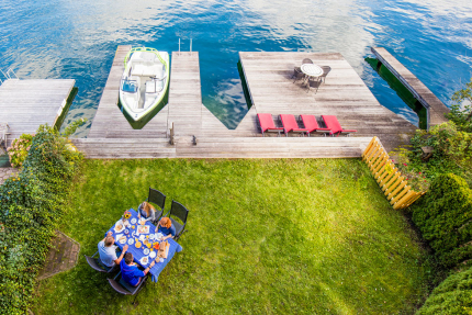 Bootsanlegestelle – Seevilla Leitner am Millstätter See – Urlaub in Kärnten am See